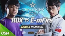 [H/L 2016.02.12] ROX vs E-mFire Game 1 - RO1 l 롯데 꼬깔콘 LoL Champions Korea Spring 2016