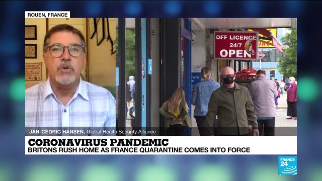 Covid-19 pandemic: Britons rush home as France quarantine comes into force