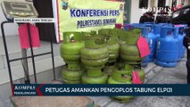 Petugas Amankan Pengoplos Elpiji