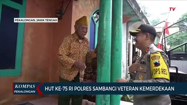 Peringati HUT RI ke-75, Polres Sambangi Veteran Kemerdekaan