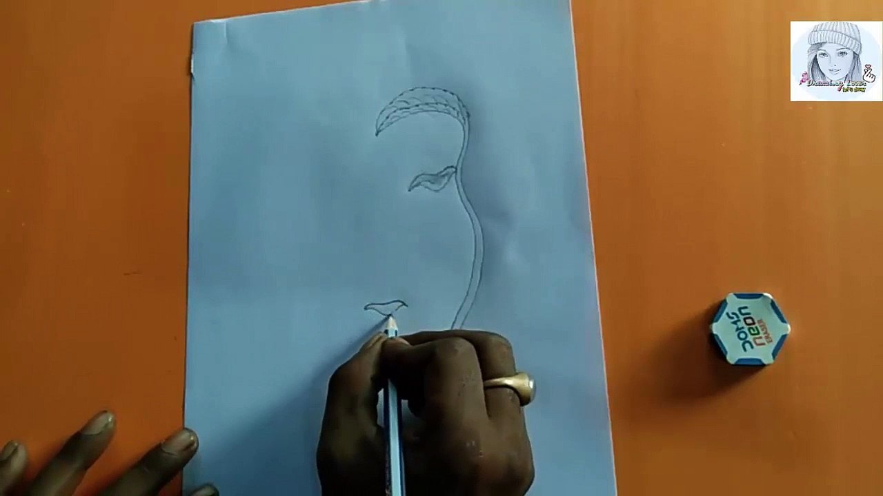 How to draw a Beautiful flower scenery  simple & easy  step by step