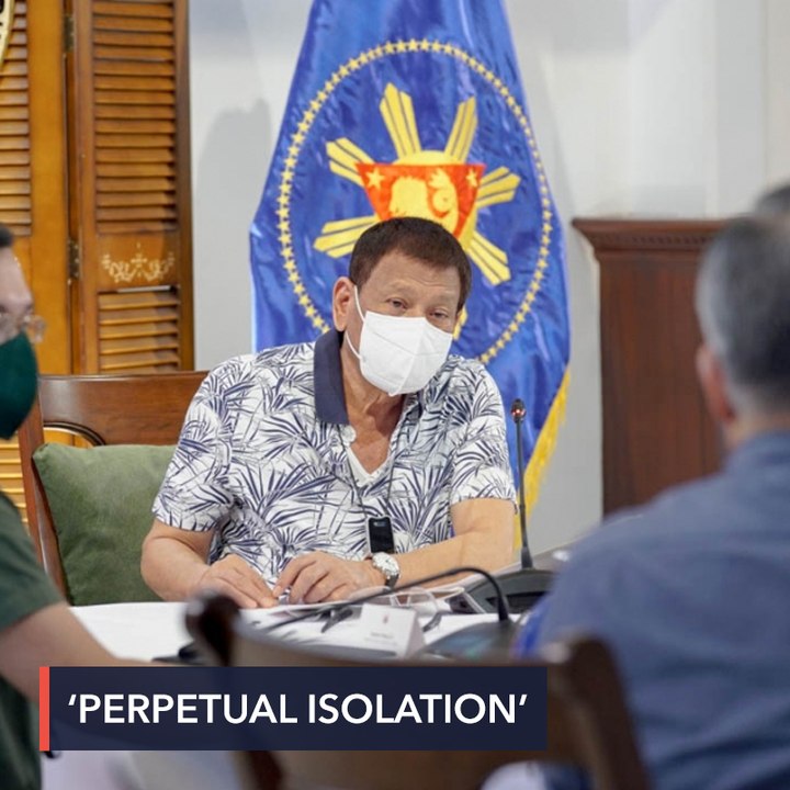 Duterte in ‘perpetual isolation’? It’s a ‘figure of speech,’ says Roque