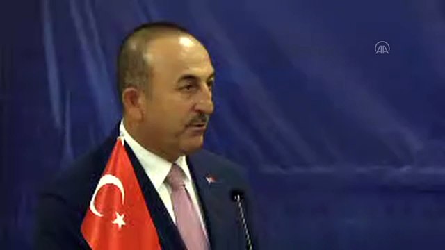 Çavuşoğlu-Joseph ortak basın toplantısı - Çavuşoğlu (2) - PORT-AU-PRİNCE