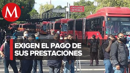 Policías y bomberos de CdMx protestan en Insurgentes; exigen pago de salarios