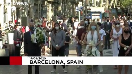 Barcelona mourns the victims of the 2017 terror attacks