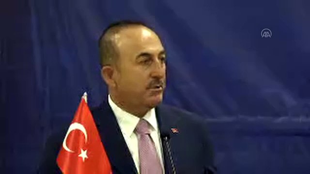 Çavuşoğlu-Joseph ortak basın toplantısı - Çavuşoğlu (1) - PORT-AU-PRİNCE