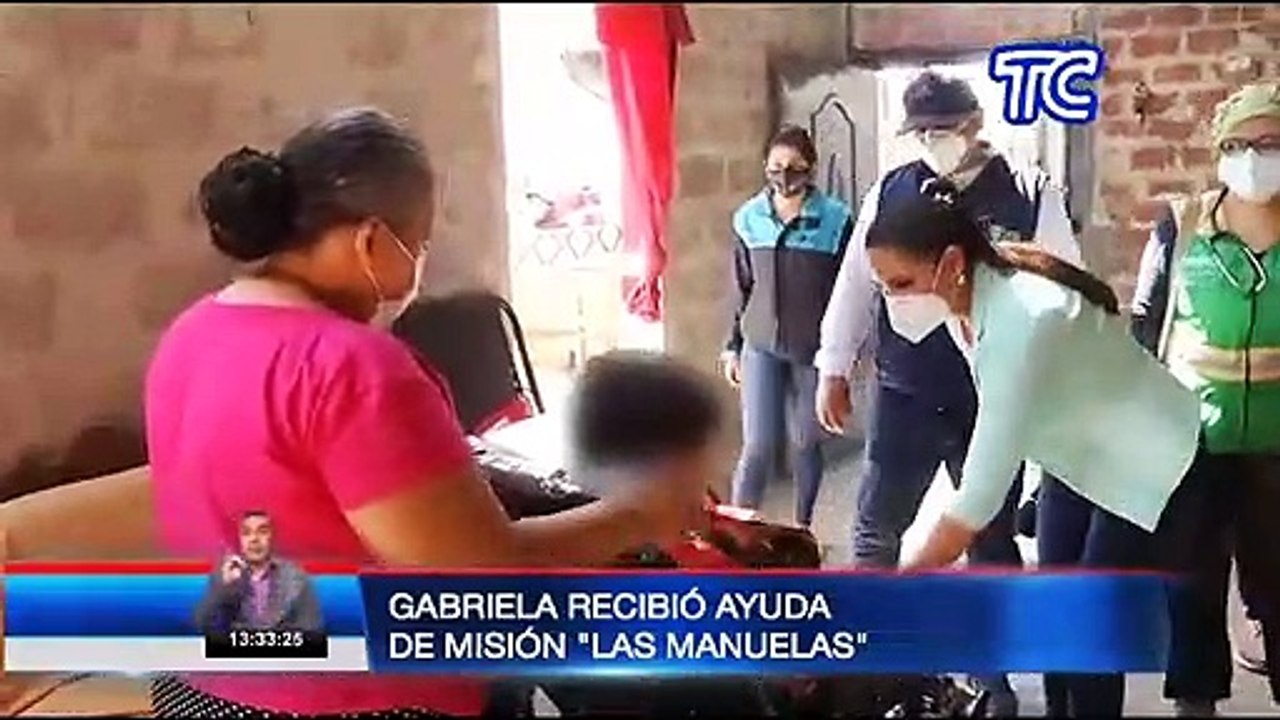 Gabriela, la menor que padece de hidrocefalia recibió ayuda por parte de "Las Manuelas"