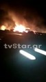 Φωτιά σε λεωφορείο στην εθνική οδό Αθηνών Λαμίας