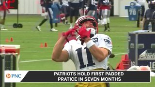 Patriots Hold First Padded Practice in Seven Months