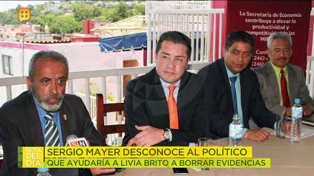 Sergio Mayer desconoce al político que ayudaría a Livia Brito a borrar evidencias. | Ventaneando