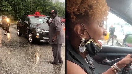 Woman's Sweet Reaction To Being Surprised With New Car