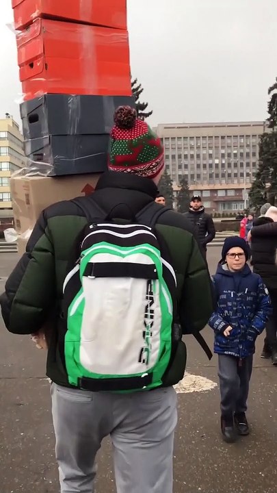 Tricking People with Falling Boxes