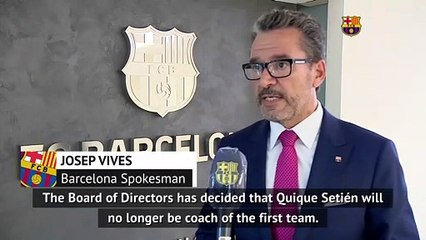 New Barca coach to be confirmed in 'next few days'