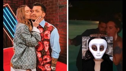 ASÍ DE ROMANTICO FESTEJÓ  CRISTIAN NODAL SU CUMPLE A BELI