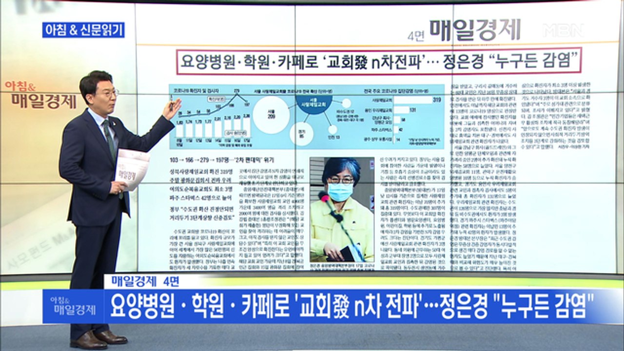 신문브리핑1 "요양병원·학원·카페로 '교회發 n차 전파'…정은경 "누구든 감염""외...