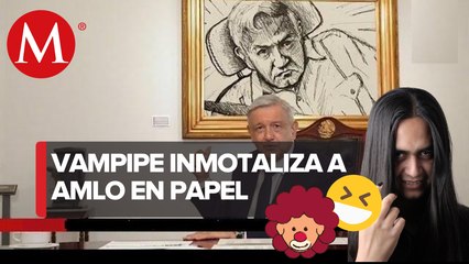 La Sememe Pasada |  Al presidente AMLO le gusto tanto el dibujo que lo colgó