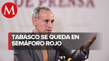 López-Gatell respalda decisión de mantener a Tabasco en semáforo rojo
