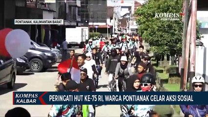 Warga Pontianak Lakukan Aksi Sosial untuk Peringati Kemerdekaan RI