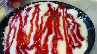 STRAWBERRY CHEESECAKE Bingsoo  Korean bingsoo shaved milk desserts with toppings like Taro, Matcha, red bean, MANGO, watermelon, strawberry and more!!