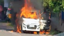 Man locks ex-business partner inside car, then sets on fire