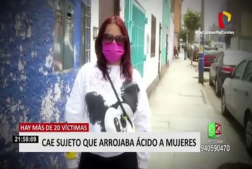 Hombre  habría rociado ácido a 20 mujeres, solo 6 han denunciado