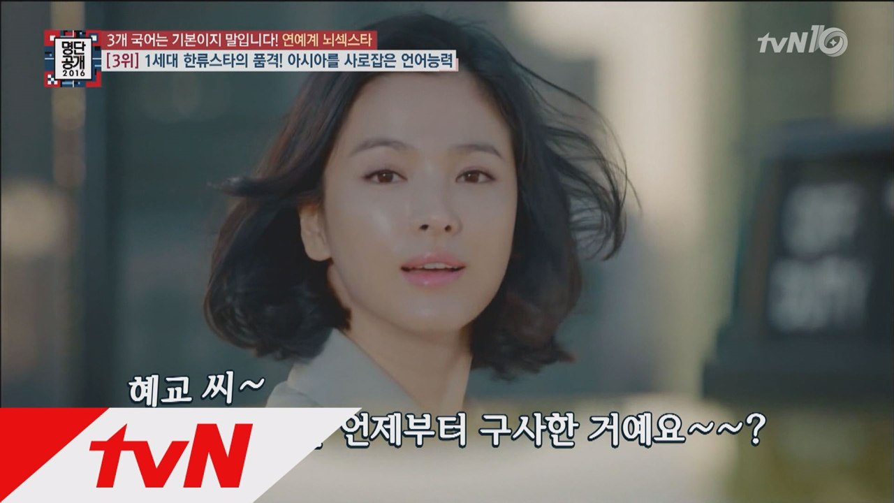 송혜교 4개국어 올킬! 김태희 못지않은 브레인!