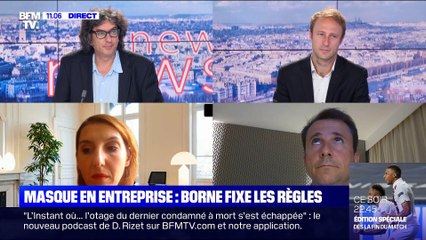 Masque en entreprise: Borne fixe les règles (2) - 18/08