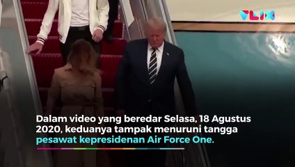 Hancur Harga Diri Trump, Ibu Negara Ogah Pegangan Tangan