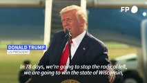 'We're going to win four more years,' US President Donald Trump says in Wisconsin