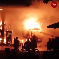 Massive fire accident caught on cam in Andhra Pradesh’s Ongole