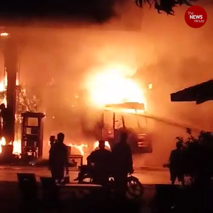 Massive fire accident caught on cam in Andhra Pradesh’s Ongole