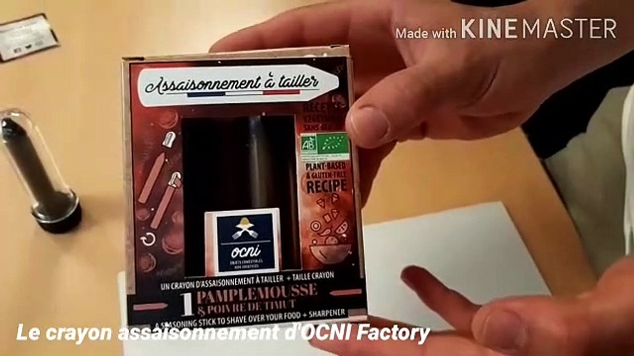 Ocni Factory basée à Méjeannes-les-Alès a créé des crayons alimentaires à tailler pour assaisonner des plats