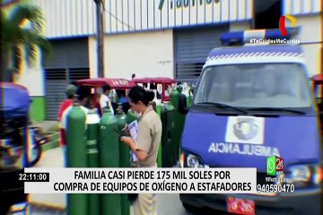 Familia casi pierde 175 mil soles por intentar comprar equipos de oxígenos a estafadores
