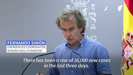 Spain registers 16,000 new coronavirus infections in three days