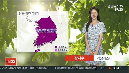 [날씨] 내일 오늘보다 더 더워…한낮 대구 38도