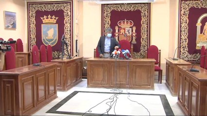 Comparecencia del alcalde de Coria del Río (Sevilla)