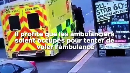 Un homme tente de voler une ambulance quand les secouristes s'occupe d'une urgence