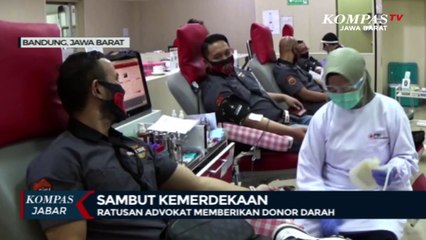 Ratusan Advokat Donor Darah Memperingati 17 Agustus