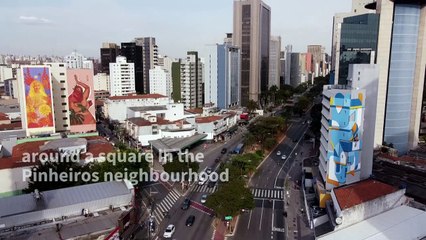 Street art thrives in Sao Paulo despite pandemic in Brazil
