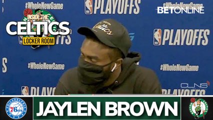 Jaylen Brown on Injured Leg "Feels better after win but I'm in a lot of pain right now."
