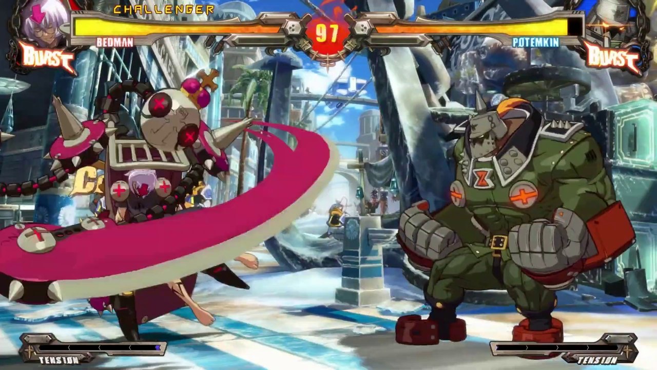 Guilty Gear Xrd Rev 2 - Bedman vs Potemkin - Gameplay
