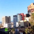 Impactante: Imágenes aéreas tomadas por un dron muestran edificios y calles destrozados por la gran explosión que destrozó el casco urbano de Beirut