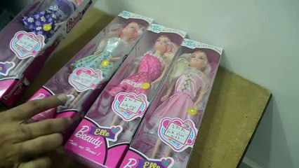 Unboxing and review of barbie dolls