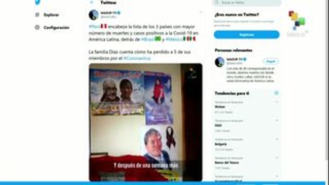 Perú encabeza la lista de los 3 países con más muertos por la Covid-19