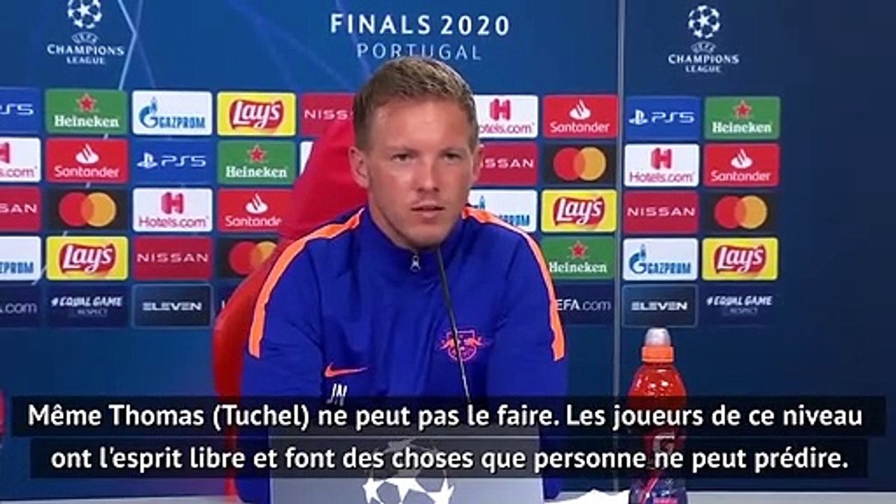 Football - Champions League - Nagelsmann from Leipzig : 'I can't predict every move from Neymar'