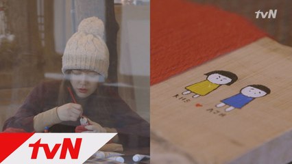 싱크로율 100%! 혜선이 직접 그린 안구부부 캐릭터