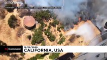 Waldbrände in Kalifornien: Aufnahmen aus dem Helikopter