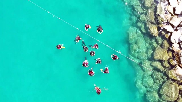 Kemer sahilinde su altı temizlik çalışması yapıldı - ANTALYA