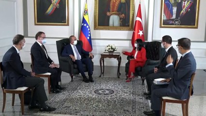 Çavuşoğlu, Venezuela Cumhurbaşkanı Başyardımcısı Rodriguez ile görüştü - CARACAS