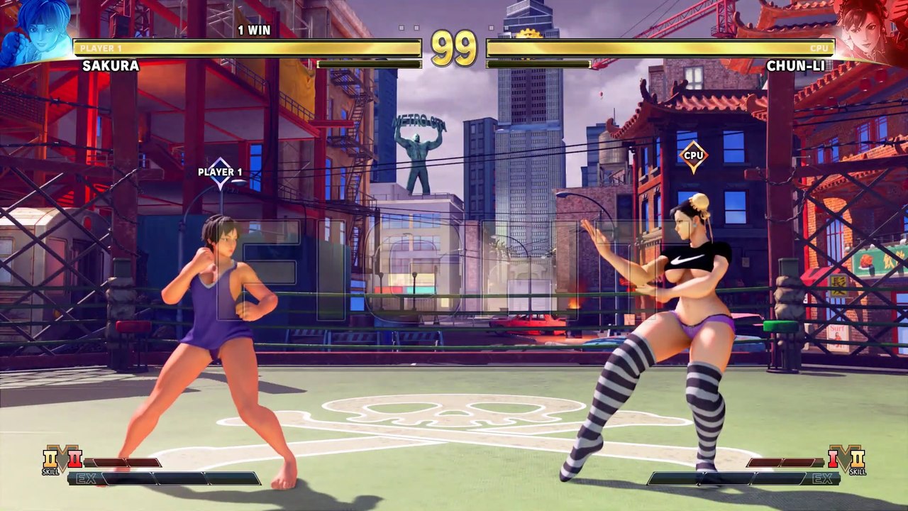 Street Fighter V - Sakura vs Chun Li - Gameplay